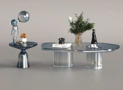 现代茶几3D模型下载